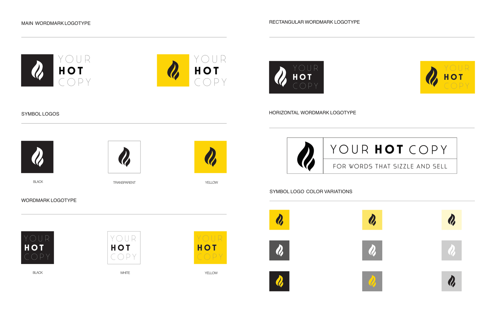 Final logomark variations showing versatility across applications