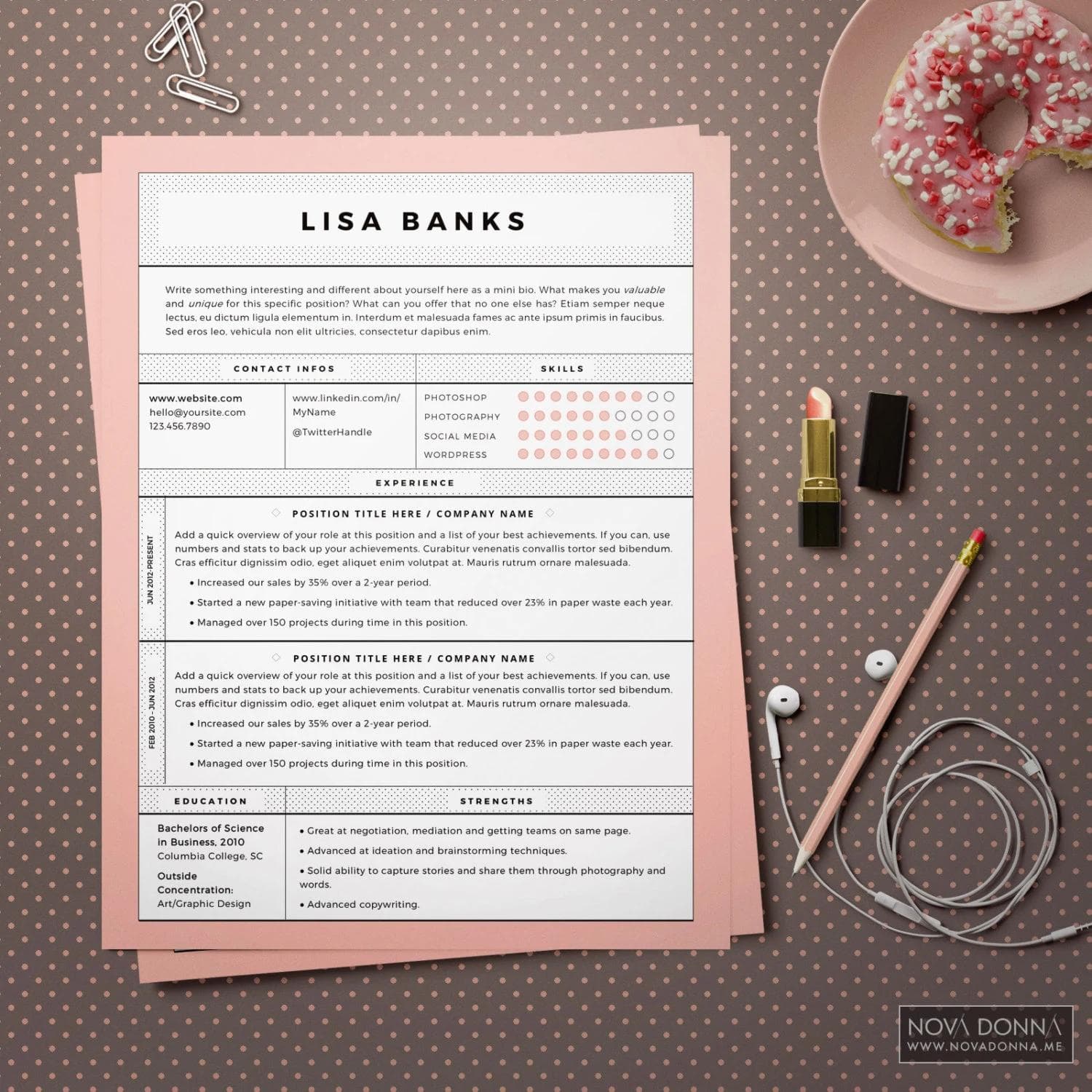 resume template design